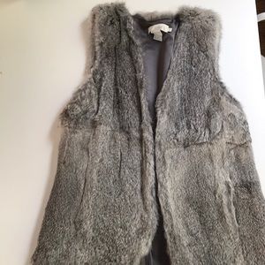 INTERMIX Jackets & Coats - Gray rabbit fur vest INTERMIX Jackets & Coats - Gray rabbit fur vest